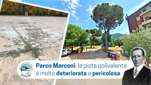 Scopri di più sull'articolo Parco Marconi: la pista polivalente completamente deteriorata è sotto gli occhi di tutti